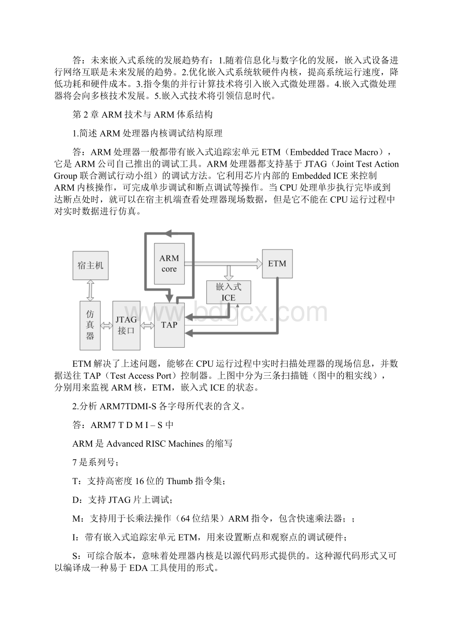 ARM嵌入式系统结构与编程习题答案资料.docx_第2页