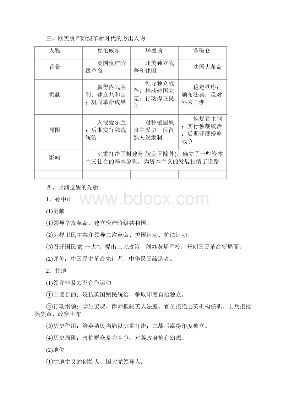 高考历史一轮复习 中外历史人物评说教师用书 北师大版选修四.docx_第3页