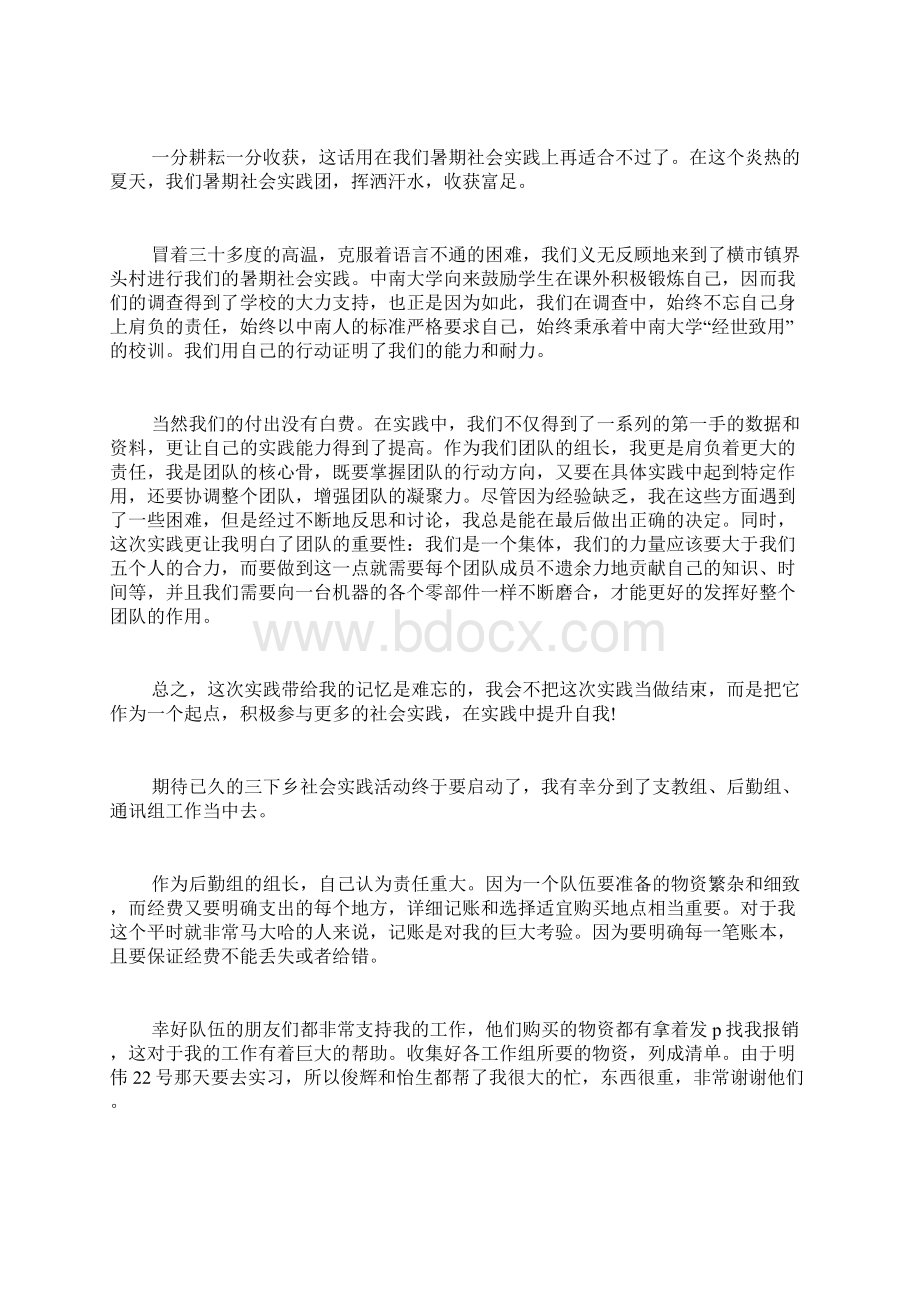 暑假三下乡实践心得体会范文3篇Word格式文档下载.docx_第2页