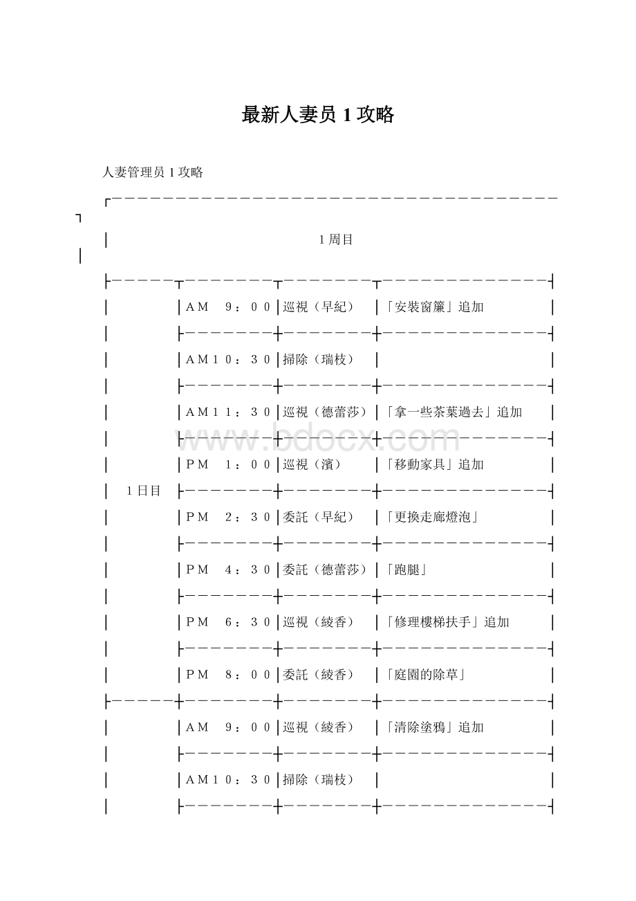 最新人妻员1攻略Word文件下载.docx_第1页