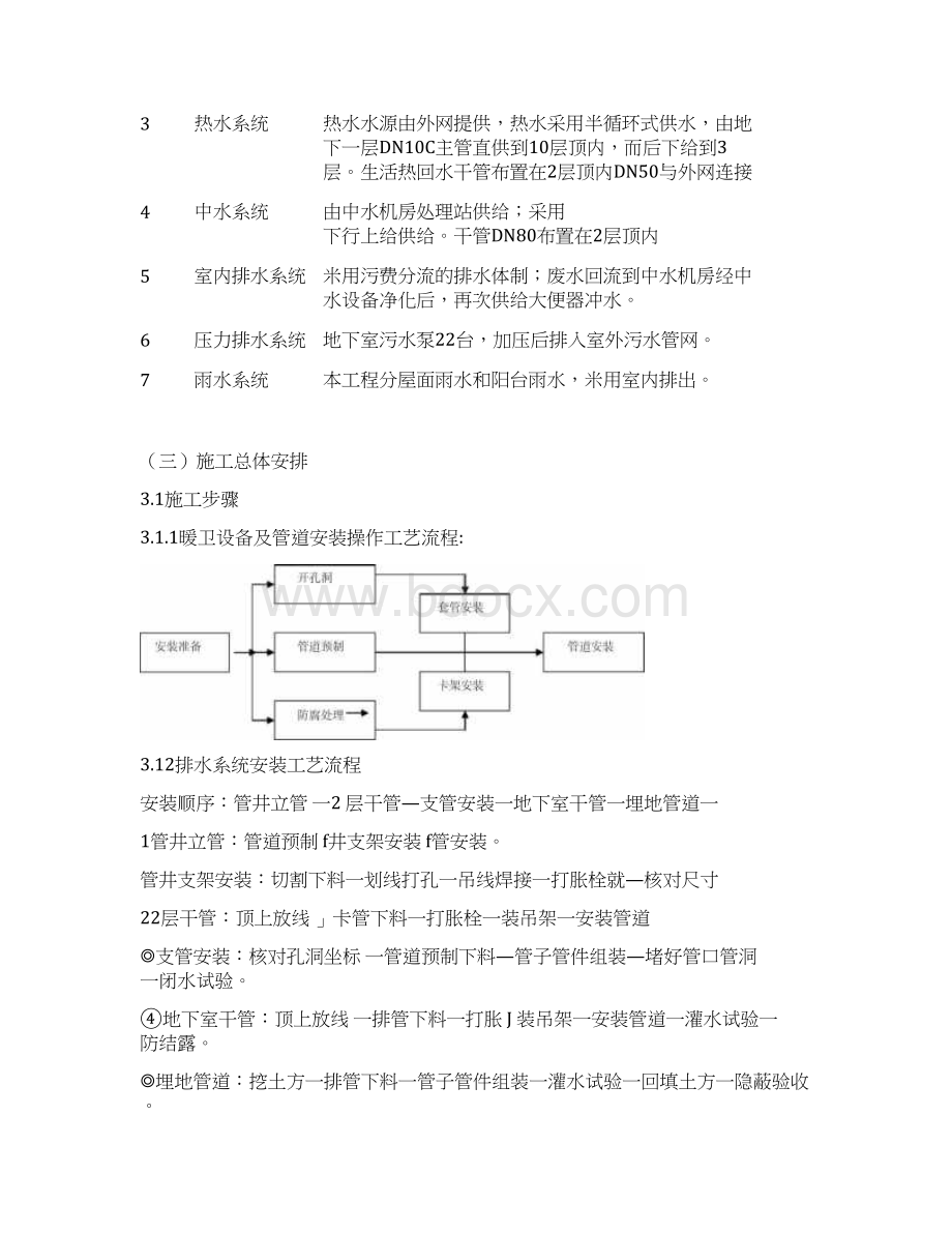 给排水及采暖施工方案Word文档格式.docx_第3页