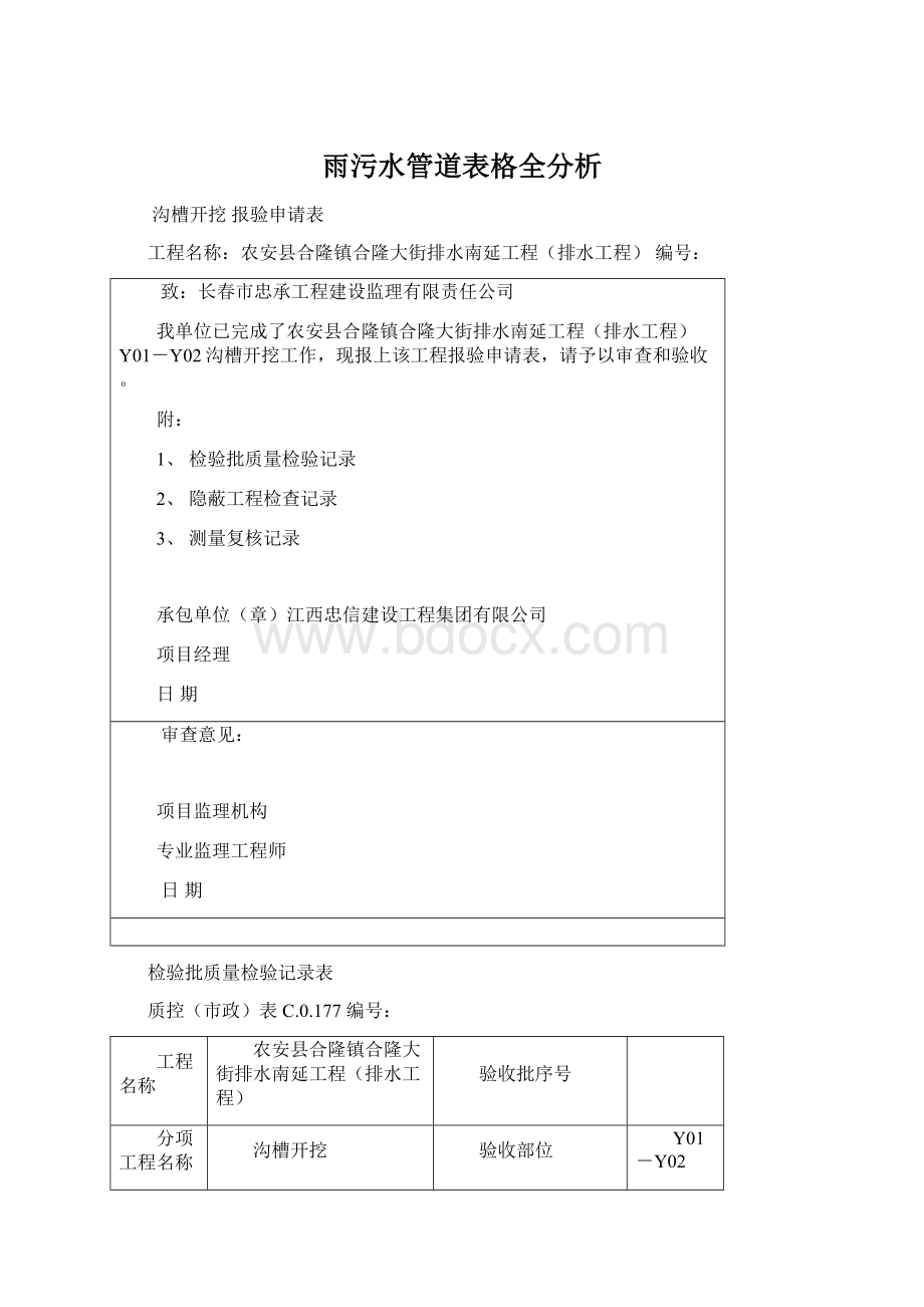 雨污水管道表格全分析.docx_第1页