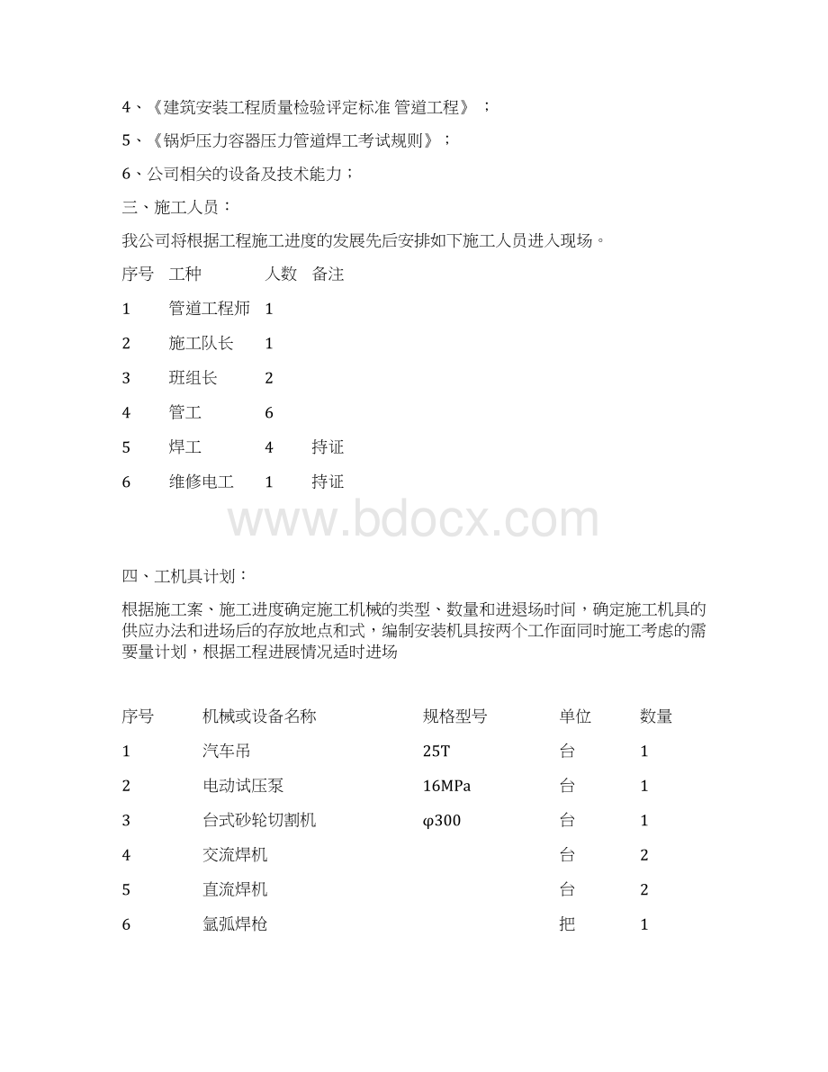 热力管道安装施工组织设计Word格式.docx_第2页