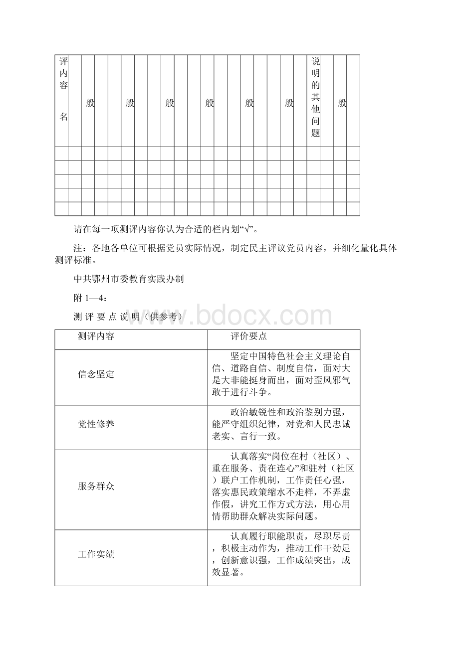 《民主评议党员测评表参考样表》文档格式.docx_第3页