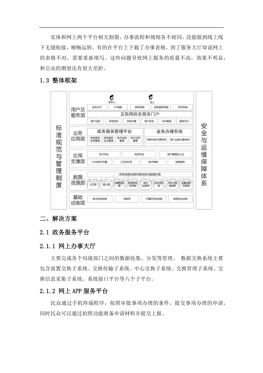 电子政务统一平台解决方案互联网政务服务.docx_第2页