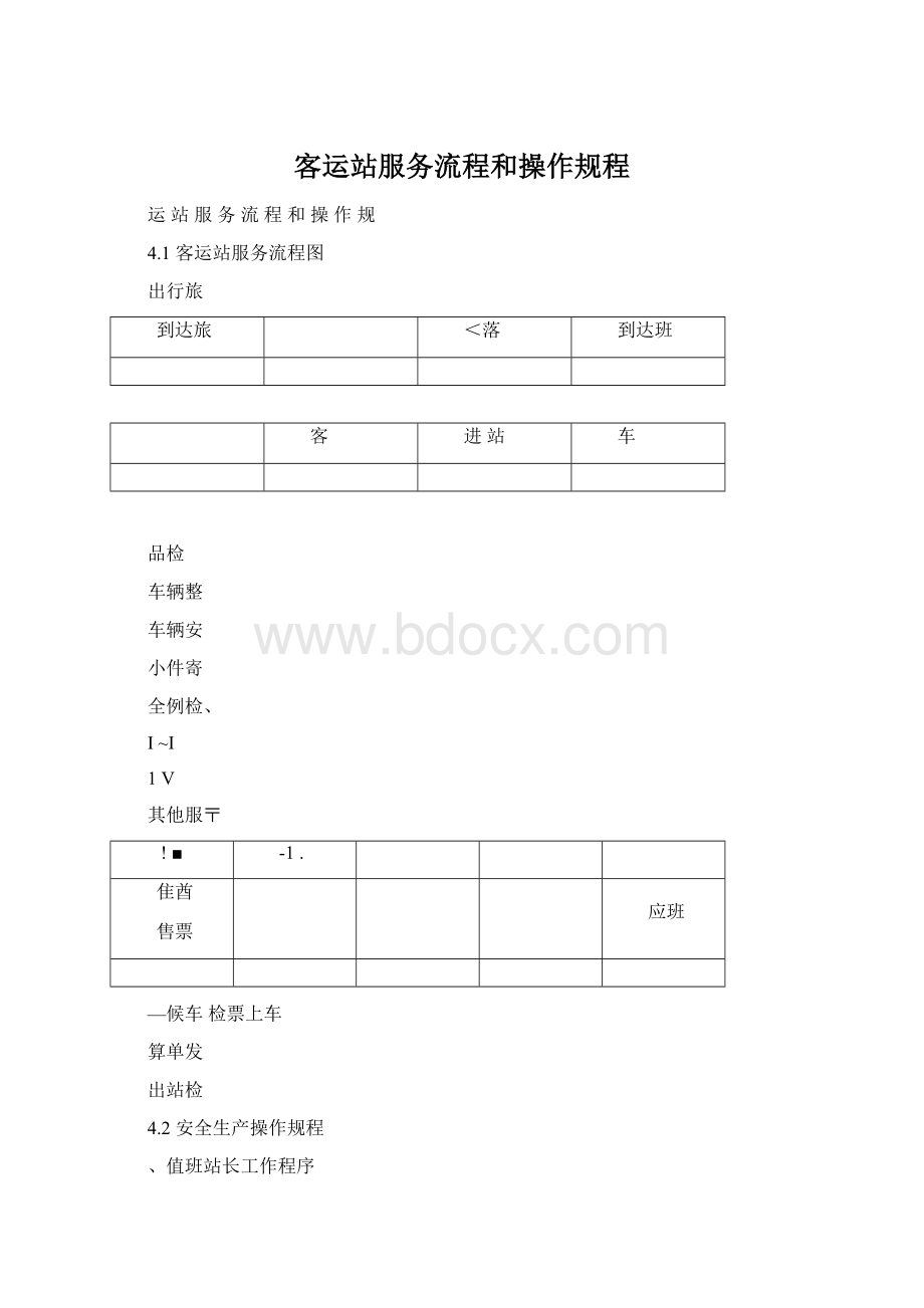 客运站服务流程和操作规程.docx_第1页