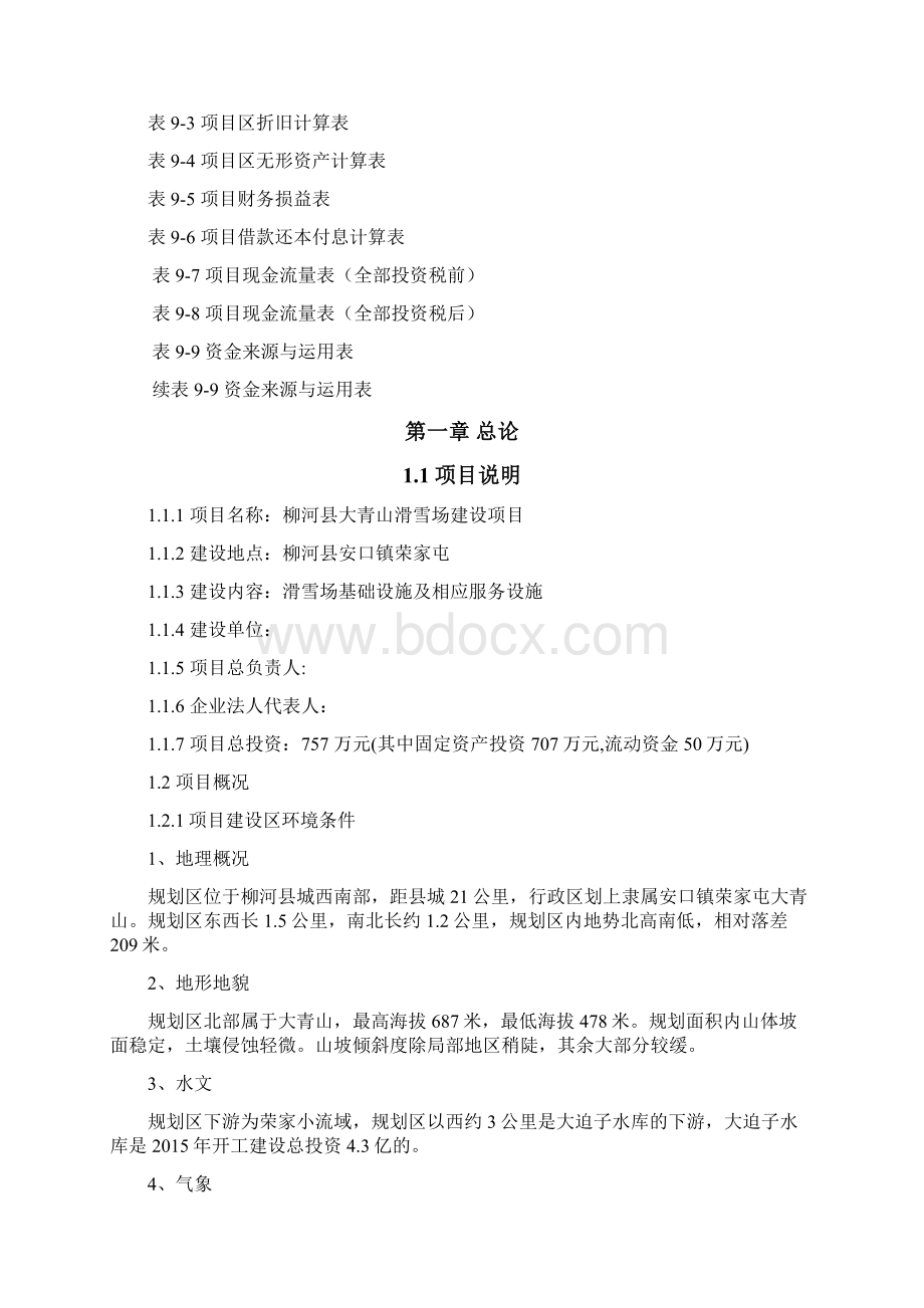 XX滑雪场基础设施及相应服务设施建设项目商业计划书Word格式文档下载.docx_第3页