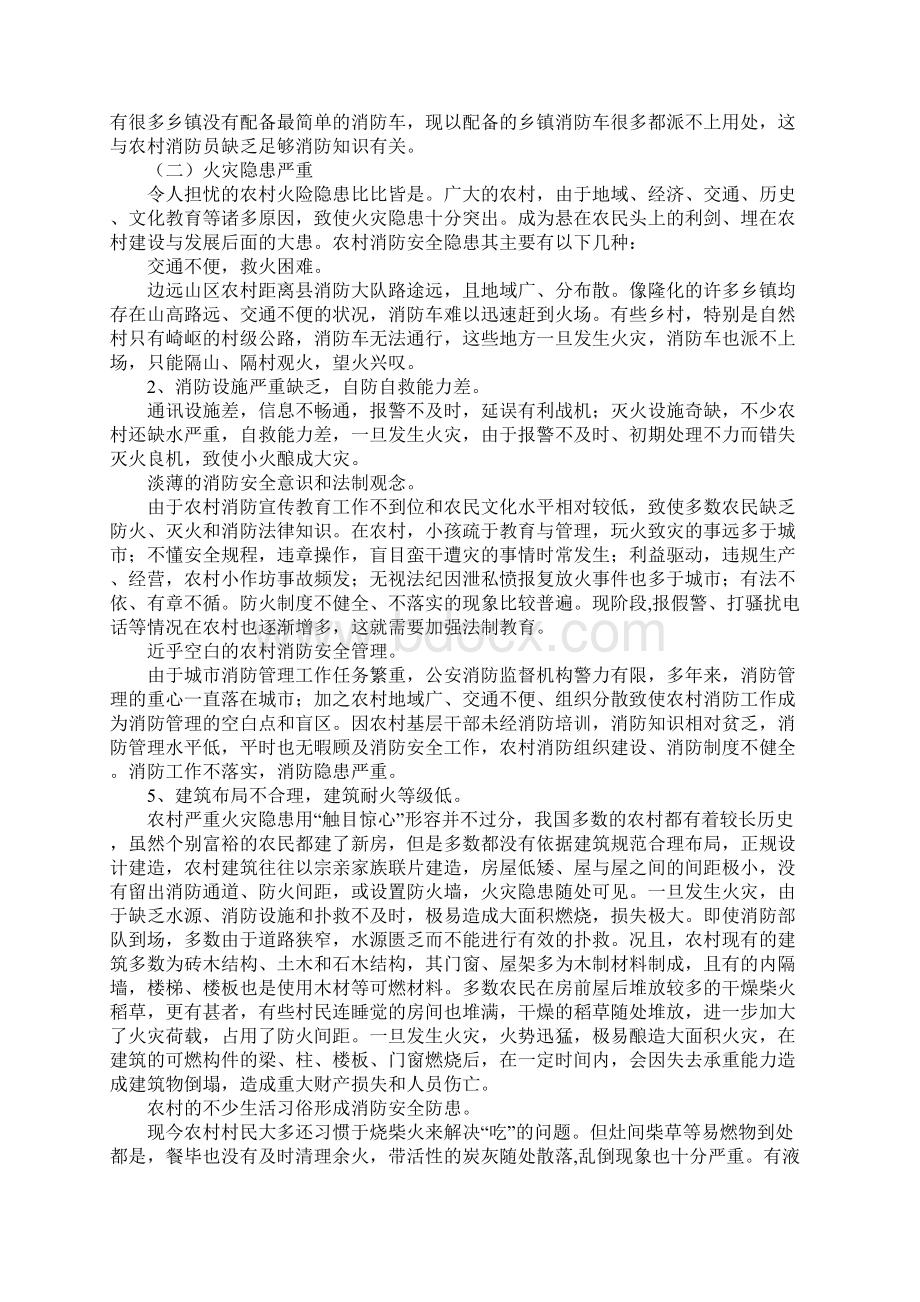 浅谈农村火灾形势及应对措施新版Word文件下载.docx_第2页