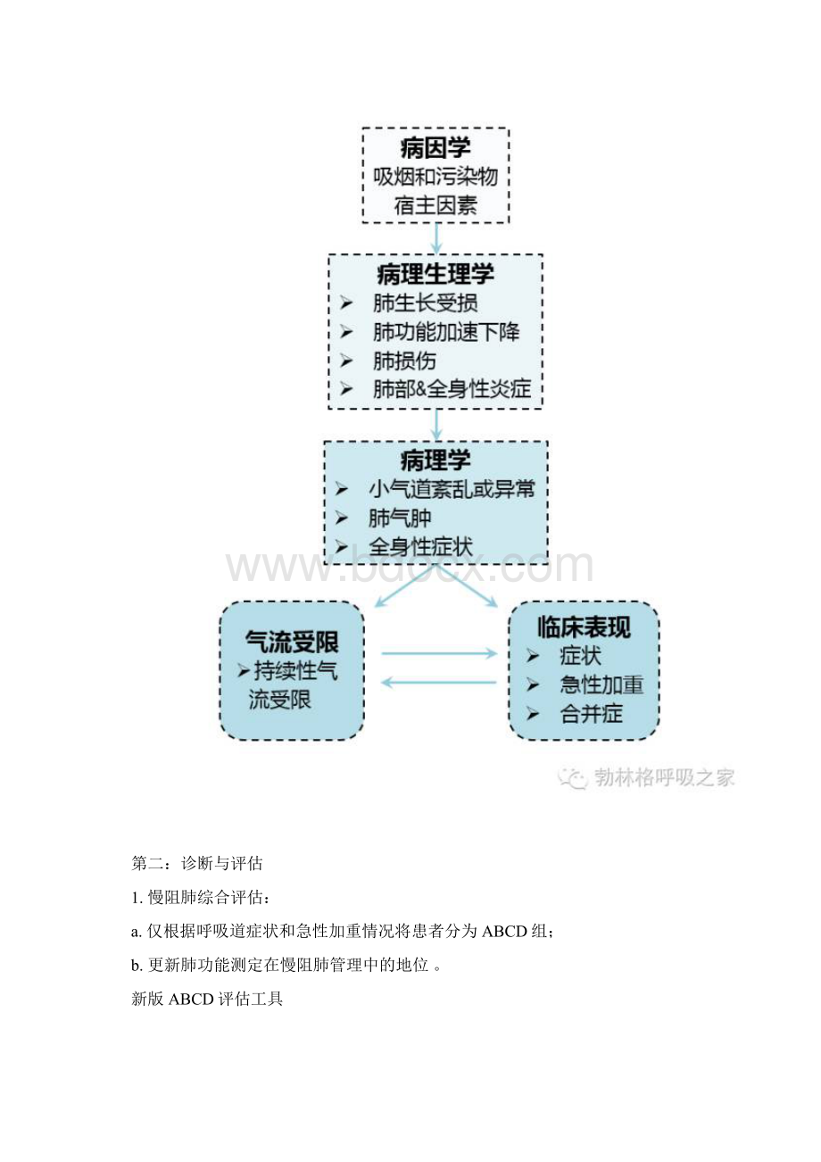 GOLD 版更新概览 第一定义和概述 定义增加了呼吸道症状的.docx_第2页