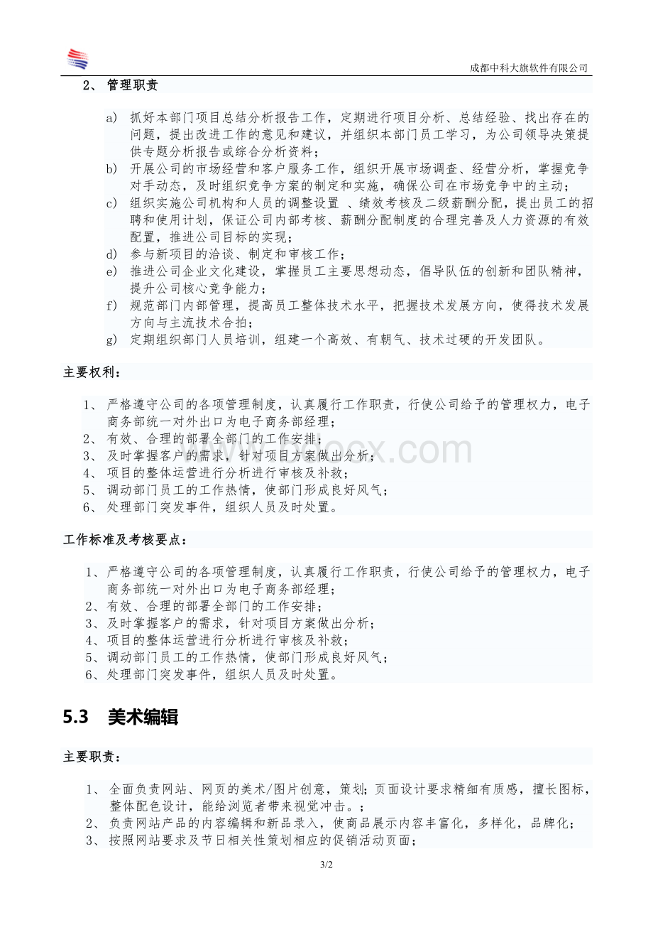 电子商务公司电子商务部工作规范经典案例章程.doc_第3页