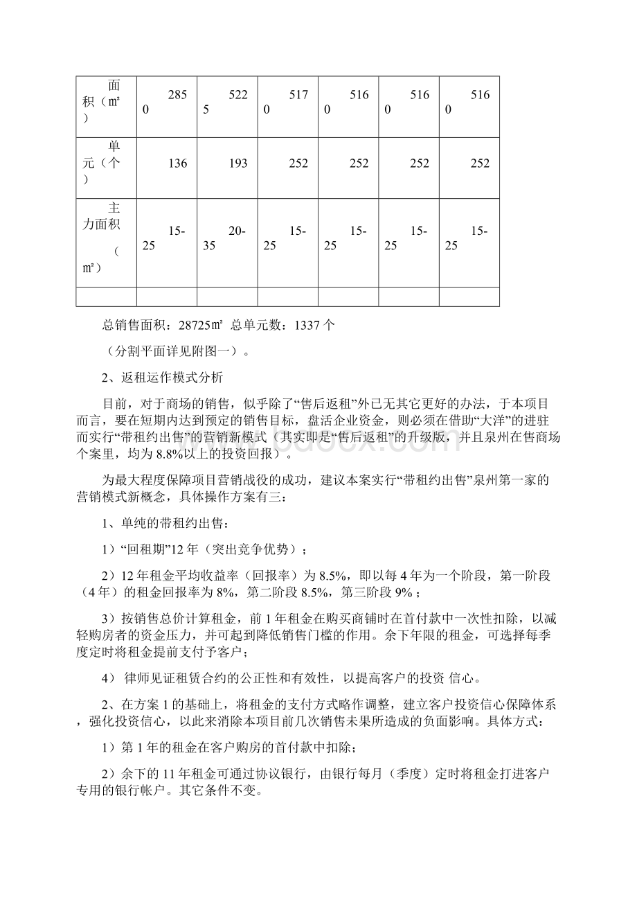 福华商业中心收益分析与合作方案.docx_第3页