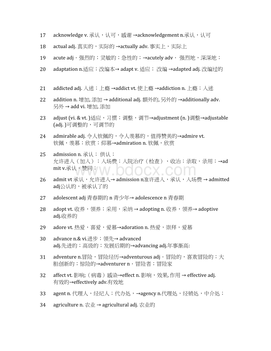 高考英语3500词汇必背的派生词 406个.docx_第2页