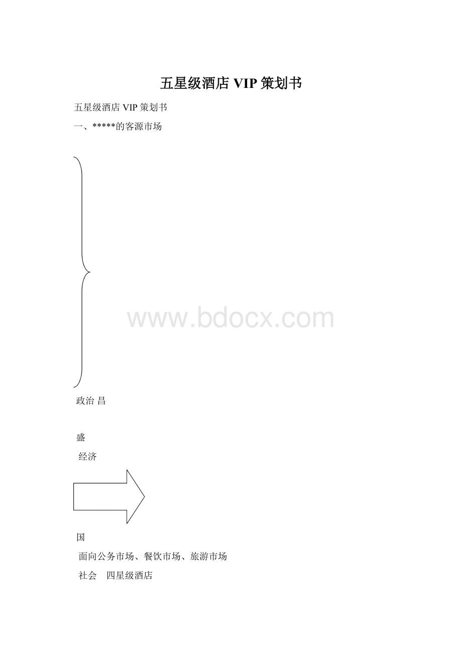 五星级酒店VIP策划书.docx_第1页