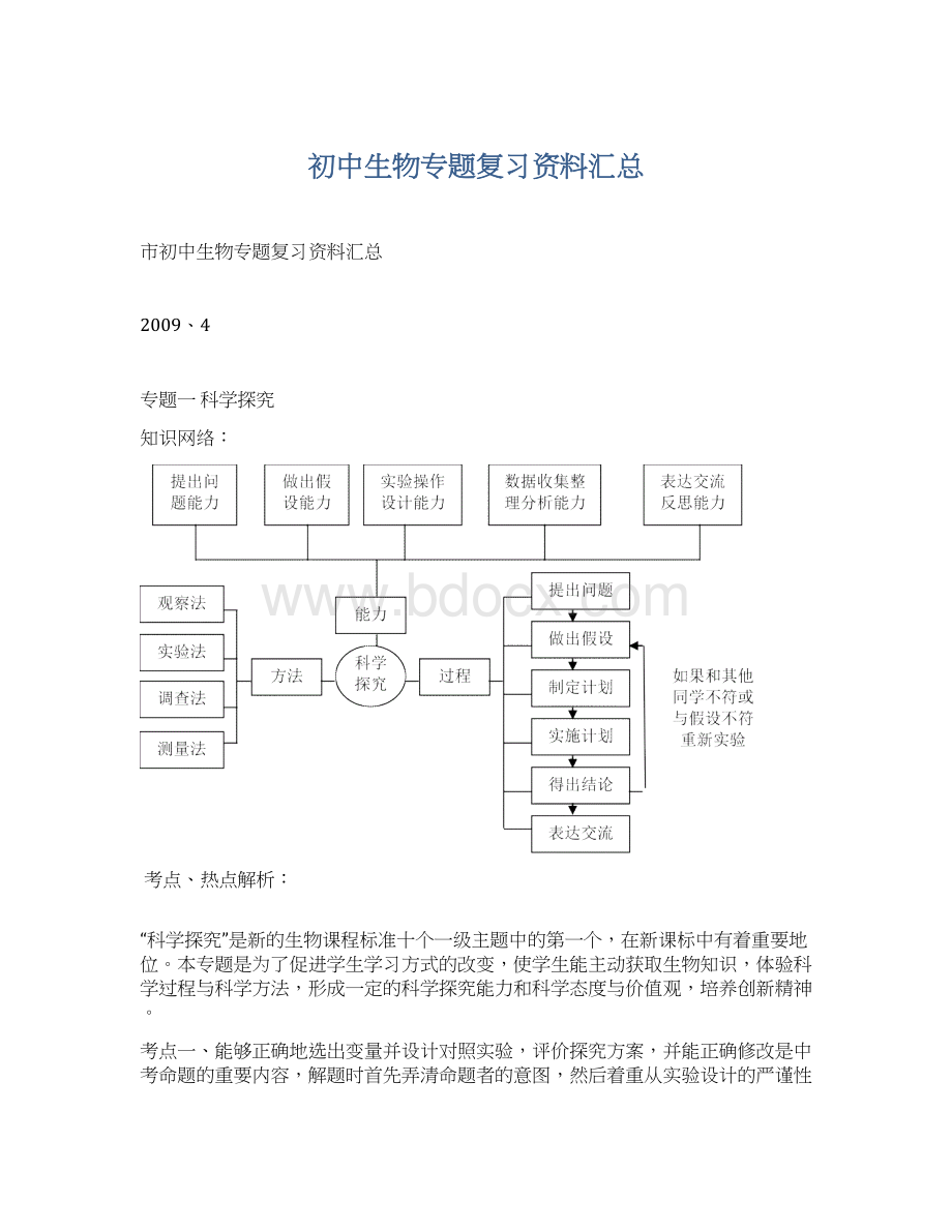 初中生物专题复习资料汇总.docx_第1页