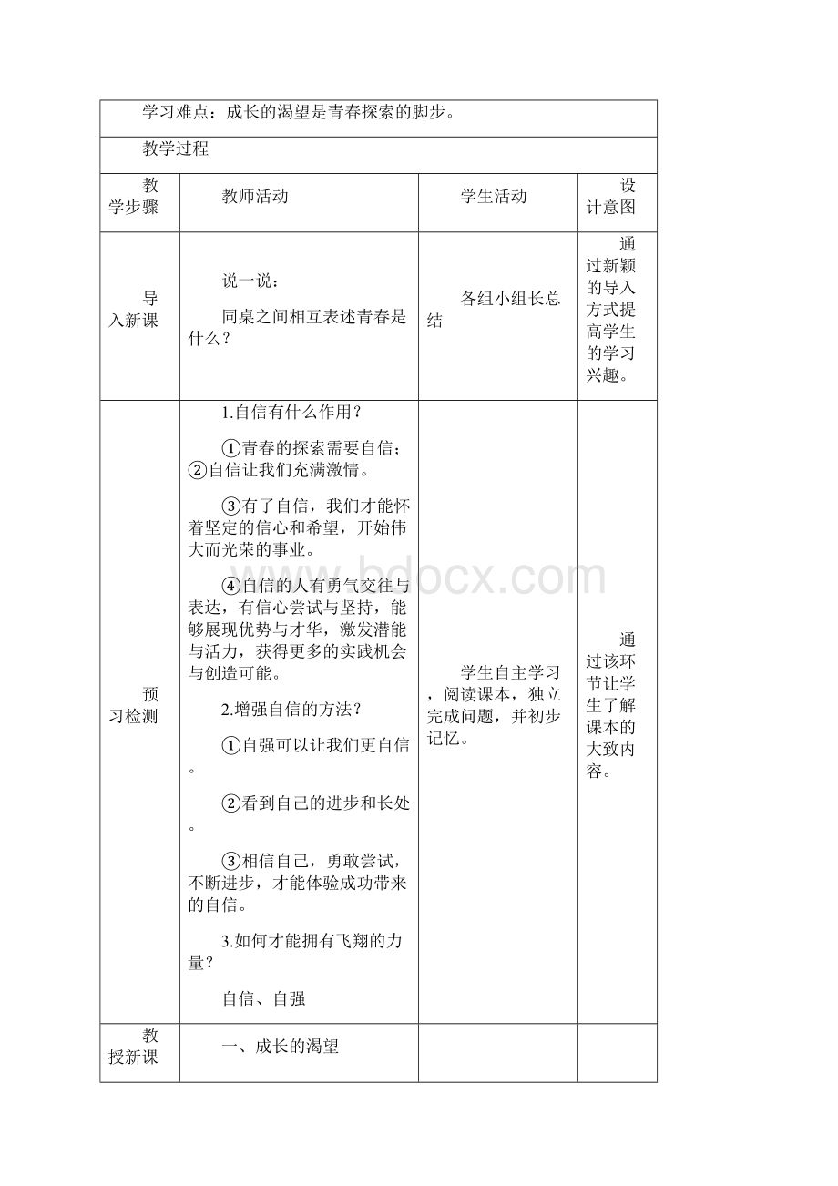 部编人教版道德与法制七年级下册《青春飞扬》省优质课一等奖教案Word文档格式.docx_第2页