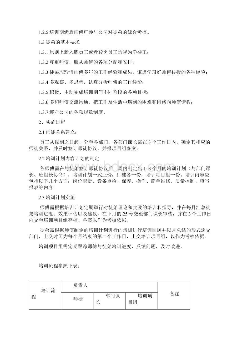 师傅带徒弟培训实施方案.docx_第2页