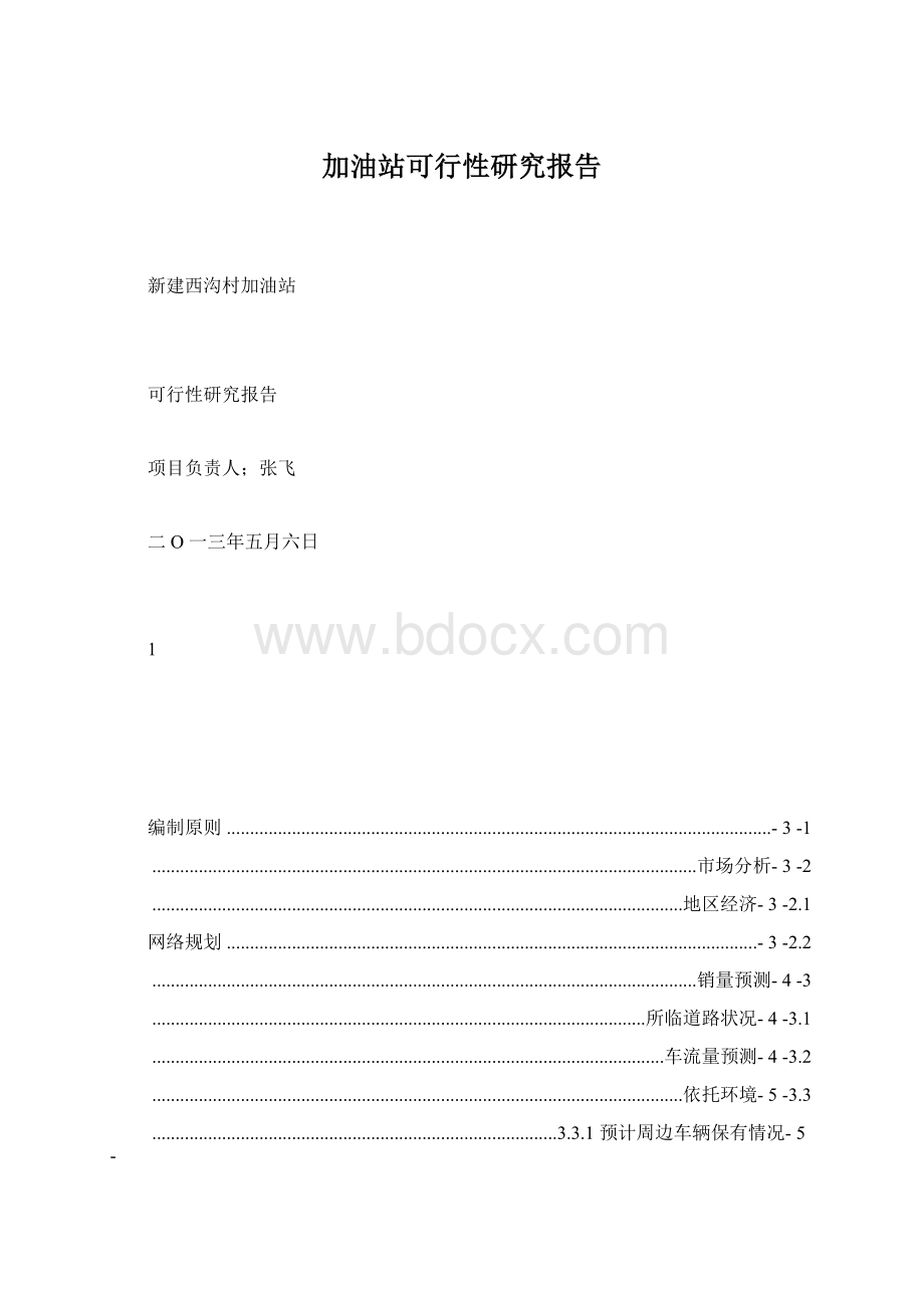 加油站可行性研究报告Word格式文档下载.docx