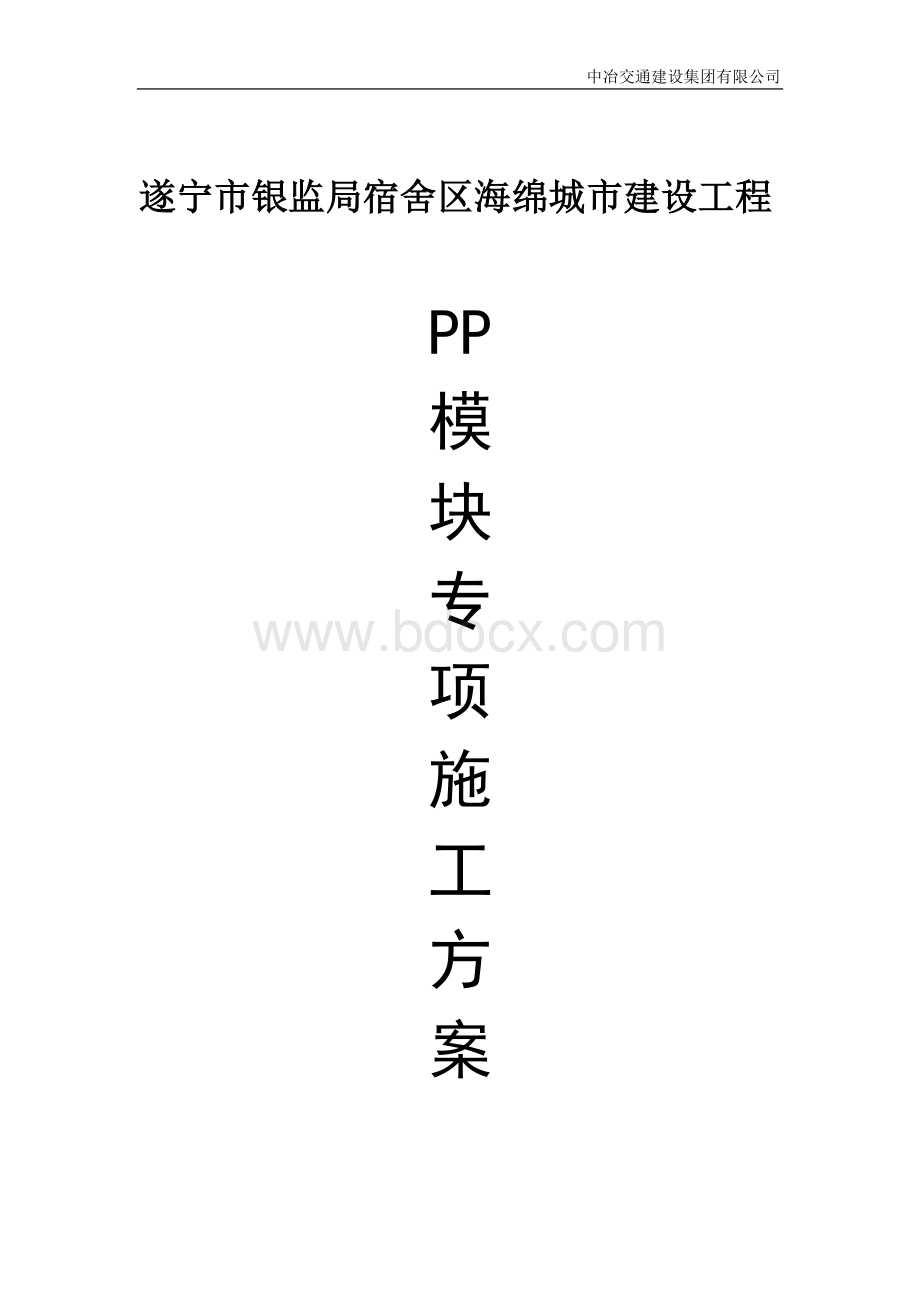 银监局PP模块专项施工方案.docx_第1页