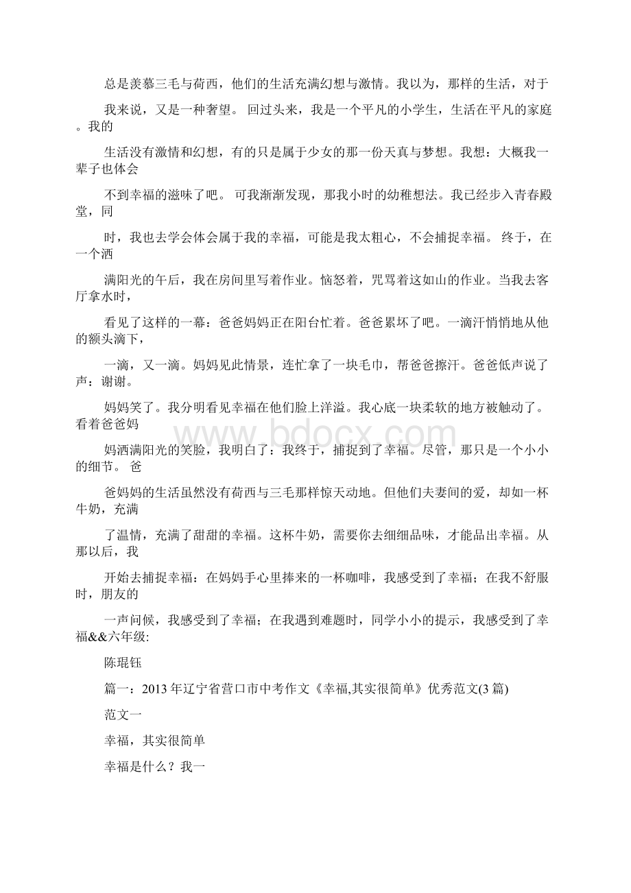 小小的幸福作文500字Word格式.docx_第2页