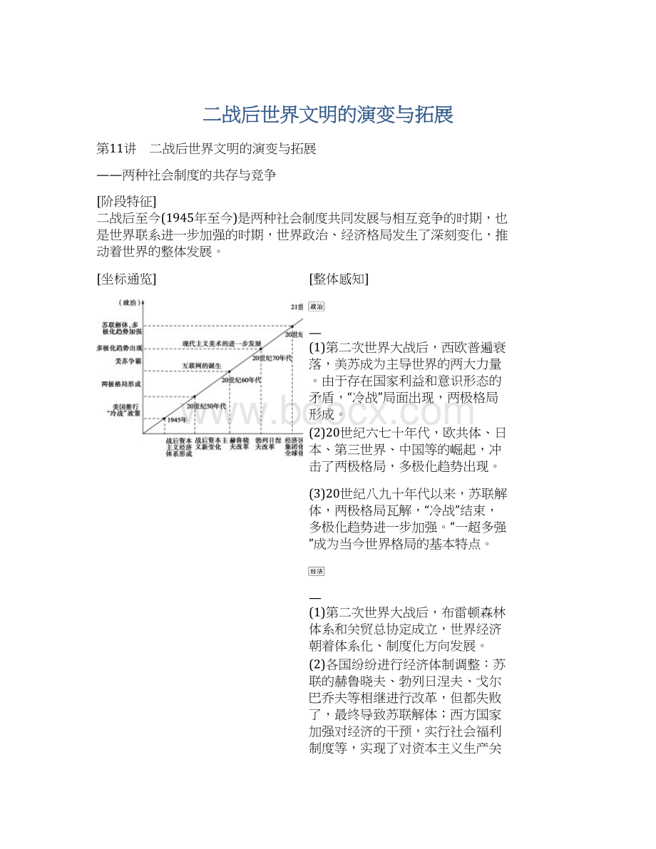 二战后世界文明的演变与拓展Word文档下载推荐.docx