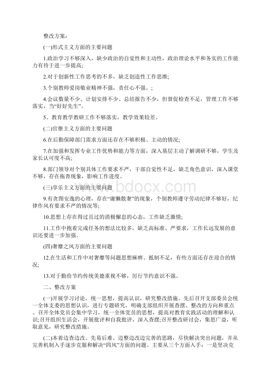 党支部班子查摆问题清单及整改措施.docx_第3页