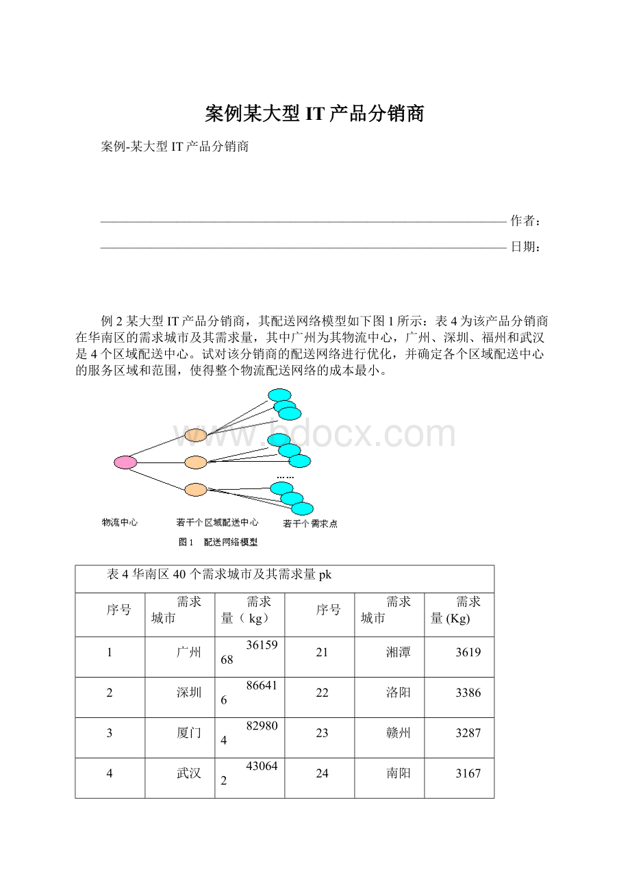 案例某大型IT产品分销商Word文件下载.docx