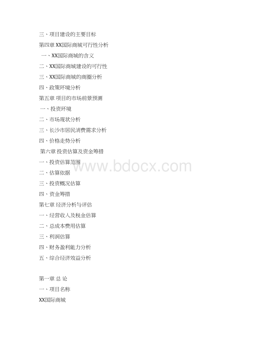 长沙x国际商城投资可行性研究报告.docx_第2页