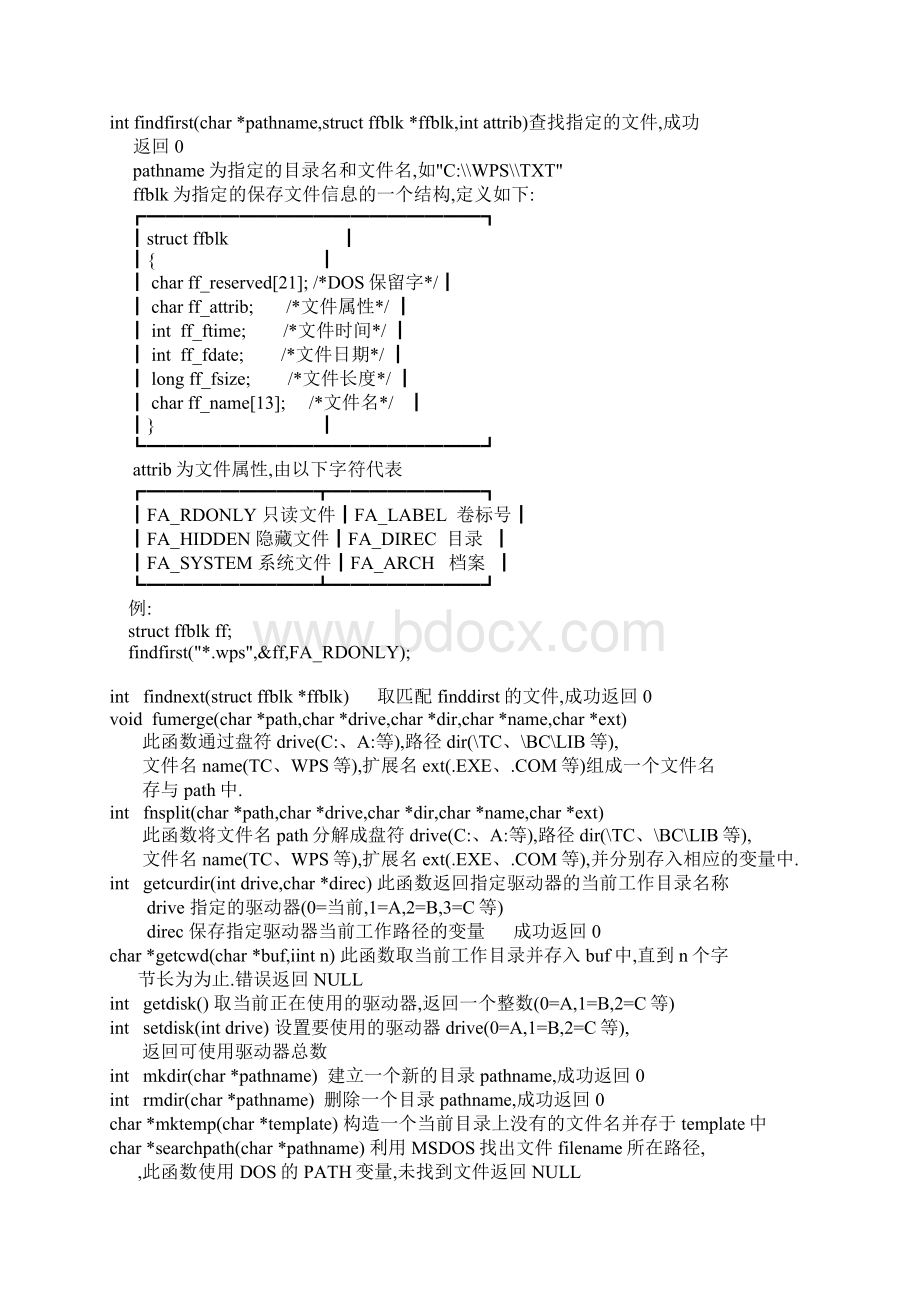 分类函数所在函数库为ctypeh.docx_第3页