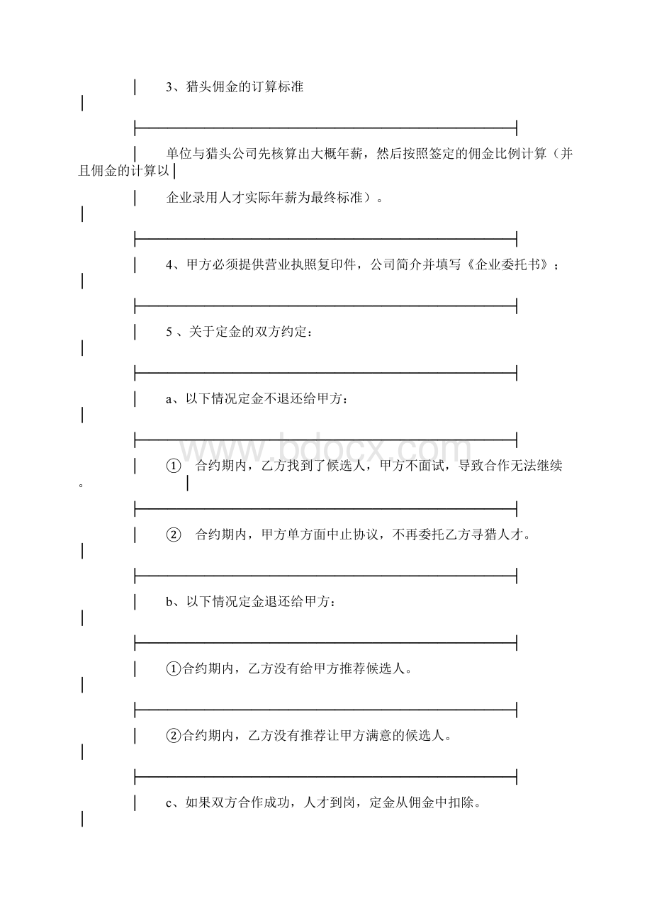 合同协议范本委托招聘人才合同样式二范本.docx_第2页