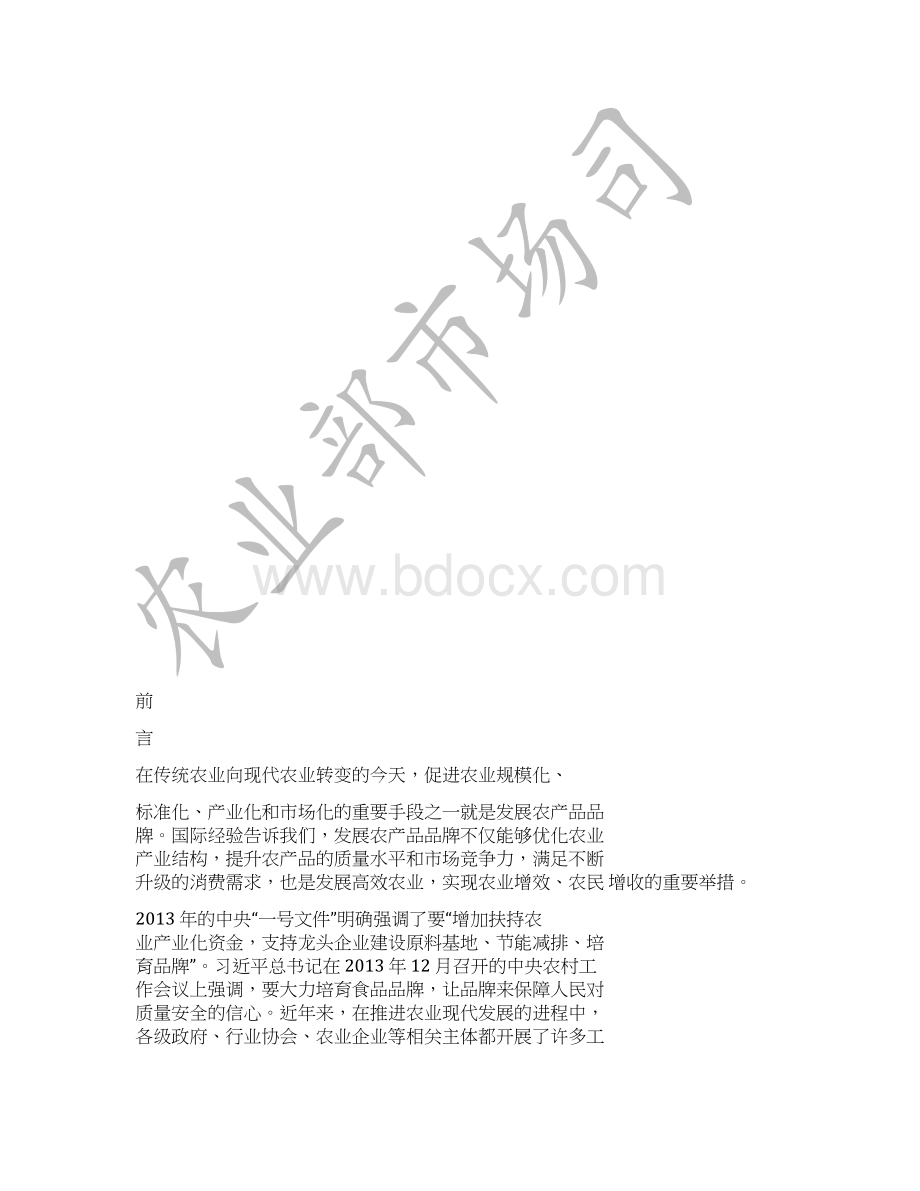 中国农产品品牌化战略发展研究分析报告.docx_第2页