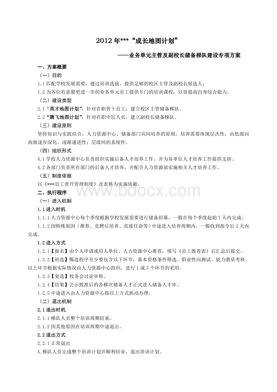 储备干部培训方案文档格式.doc_第1页