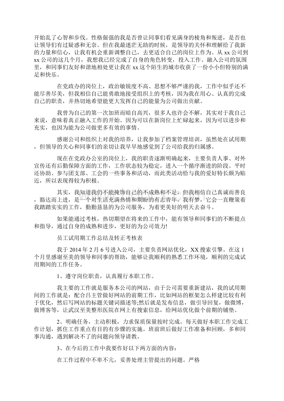 试用期员工个人工作总结文档格式.docx_第3页