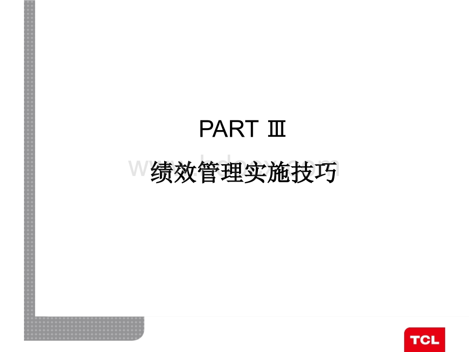 TCL绩效管理技巧.ppt