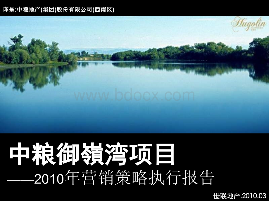 世联2010年成都中粮御岭湾项目营销策略执行报告.ppt_第1页