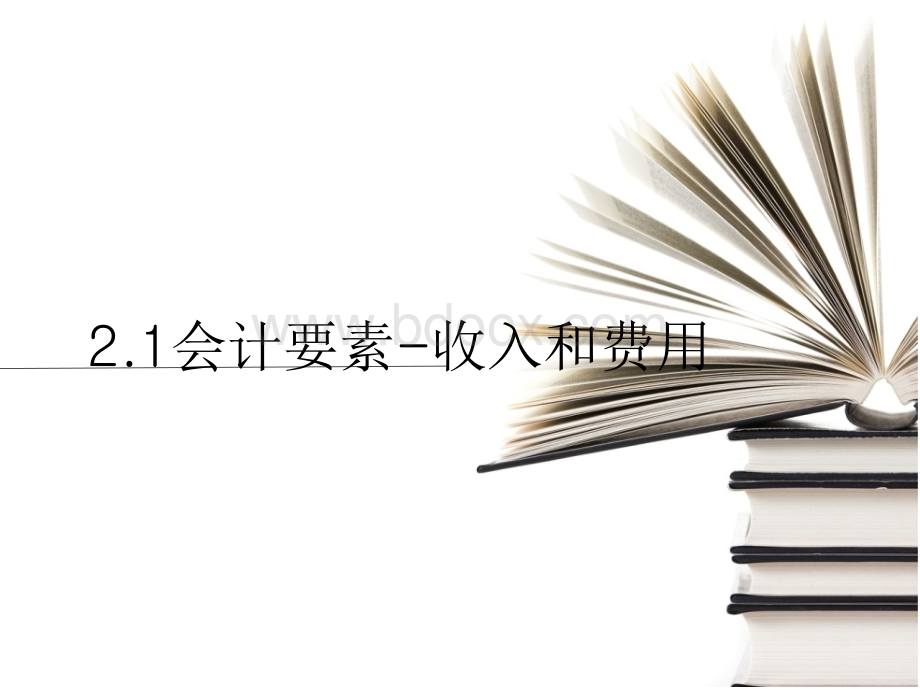 2.1收入和费用.ppt_第1页