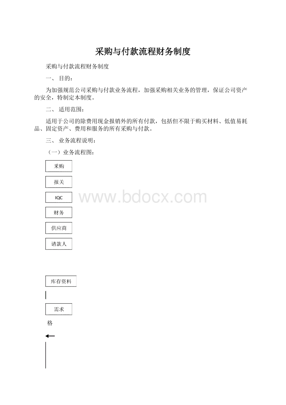 采购与付款流程财务制度Word文档下载推荐.docx_第1页