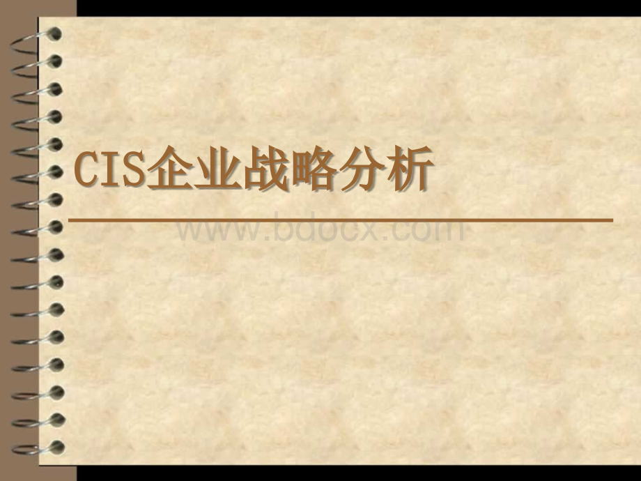 CIS企业战略分析.ppt_第1页