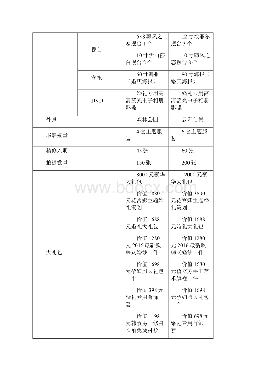 黄金季私人定制婚纱照拍摄高端销售定制项目可行性方案完整版定稿Word文档下载推荐.docx_第2页