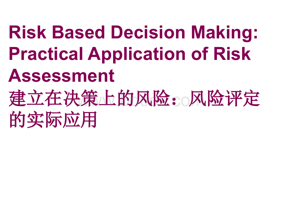 风险评估决策_精品文档优质PPT.ppt_第1页