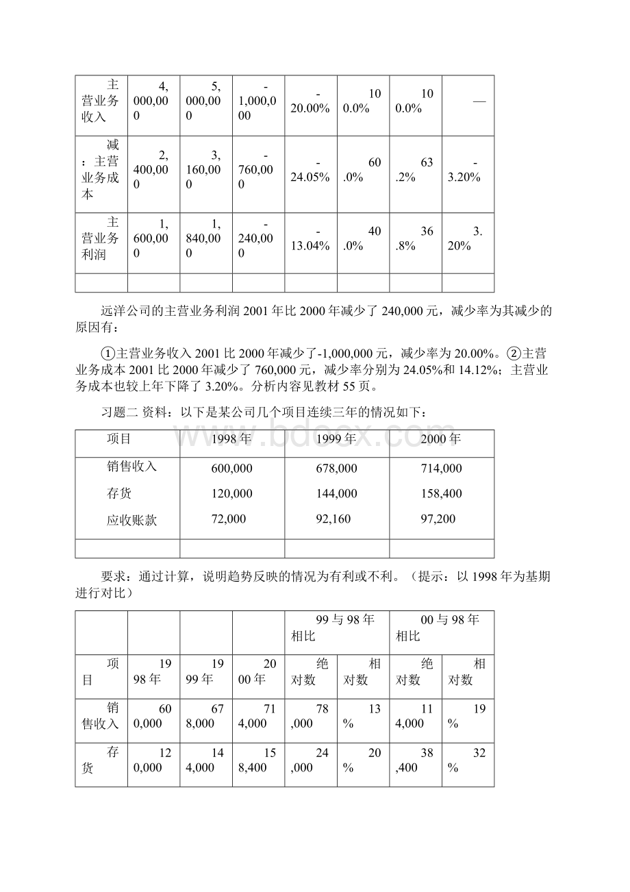 财务报表分析计算题Word文档下载推荐.docx_第3页