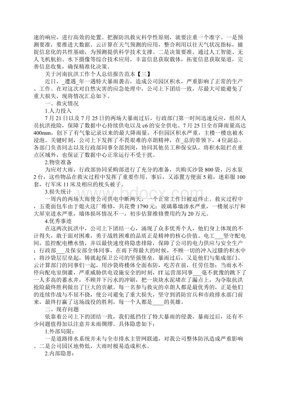 关于河南抗洪工作个人总结报告范本.docx_第3页