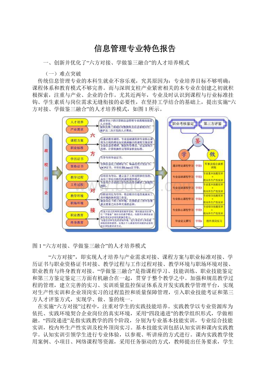 信息管理专业特色报告.docx_第1页