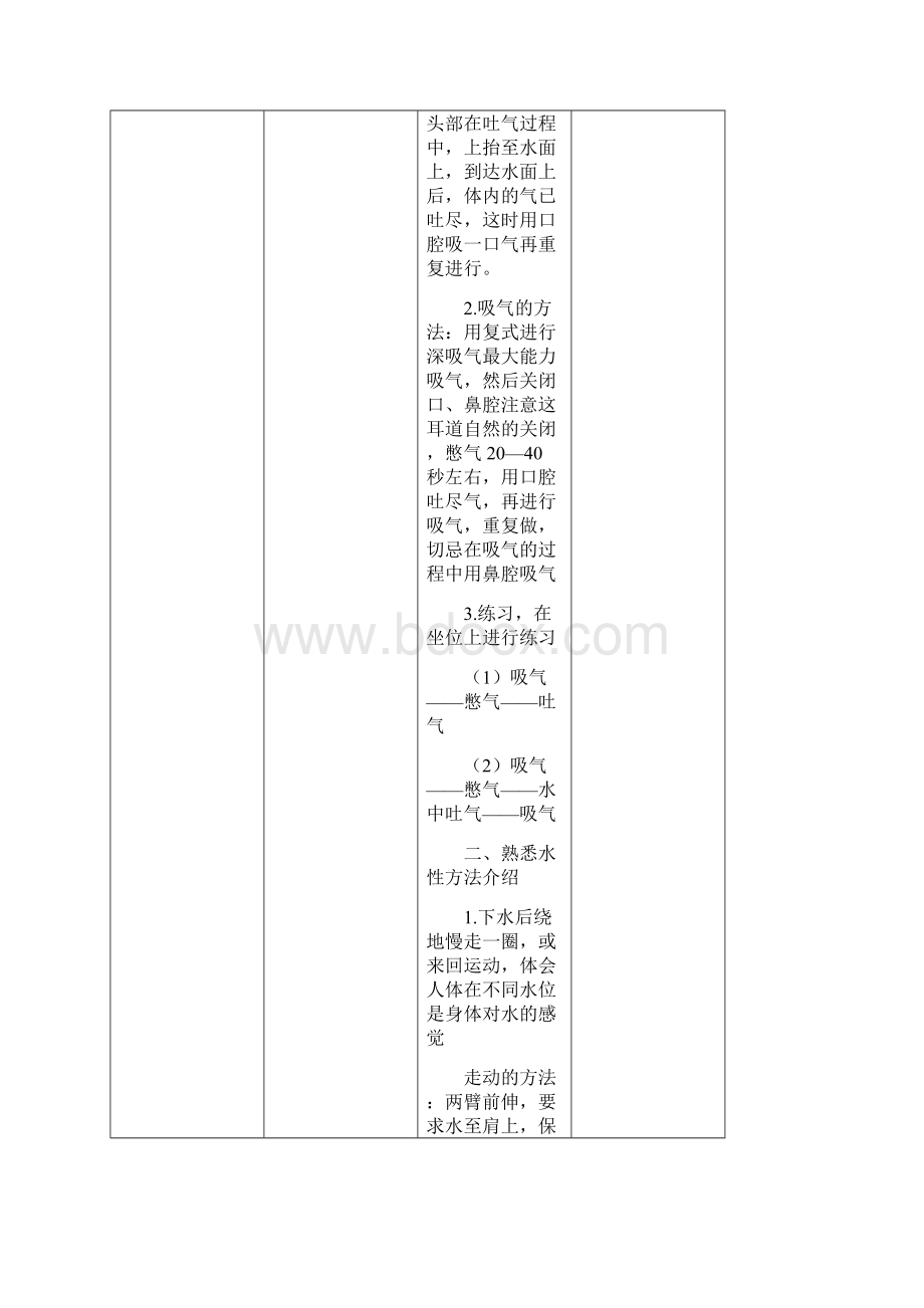 游泳教学教案 1Word文档下载推荐.docx_第3页