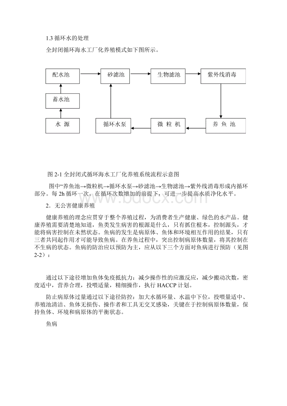 全封闭循环海水工厂化养殖技术操作规程Word文档下载推荐.docx_第3页