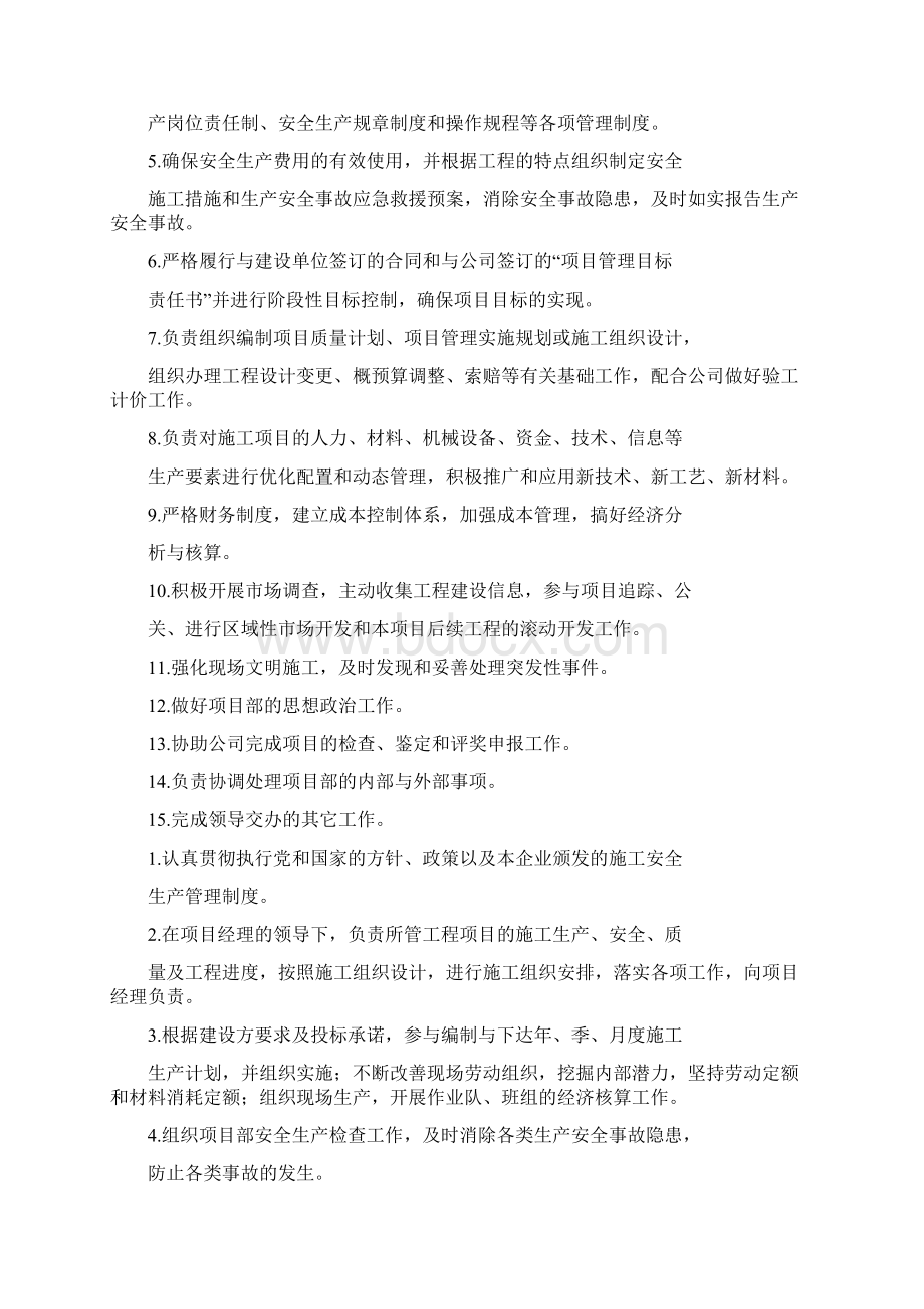 项目管理人员岗位职责docWord文件下载.docx_第2页