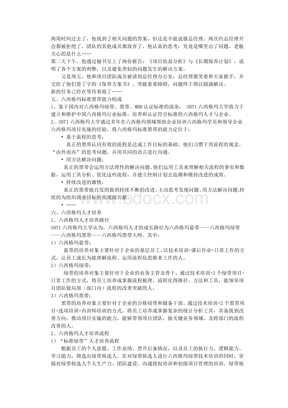 SBTI六西格玛大学人才标准Word下载.docx_第3页