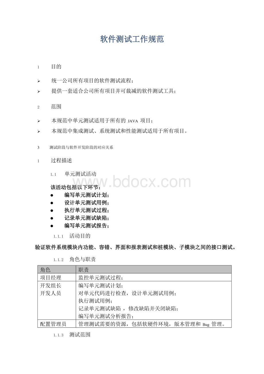 软件测试管理规范Word文件下载.doc