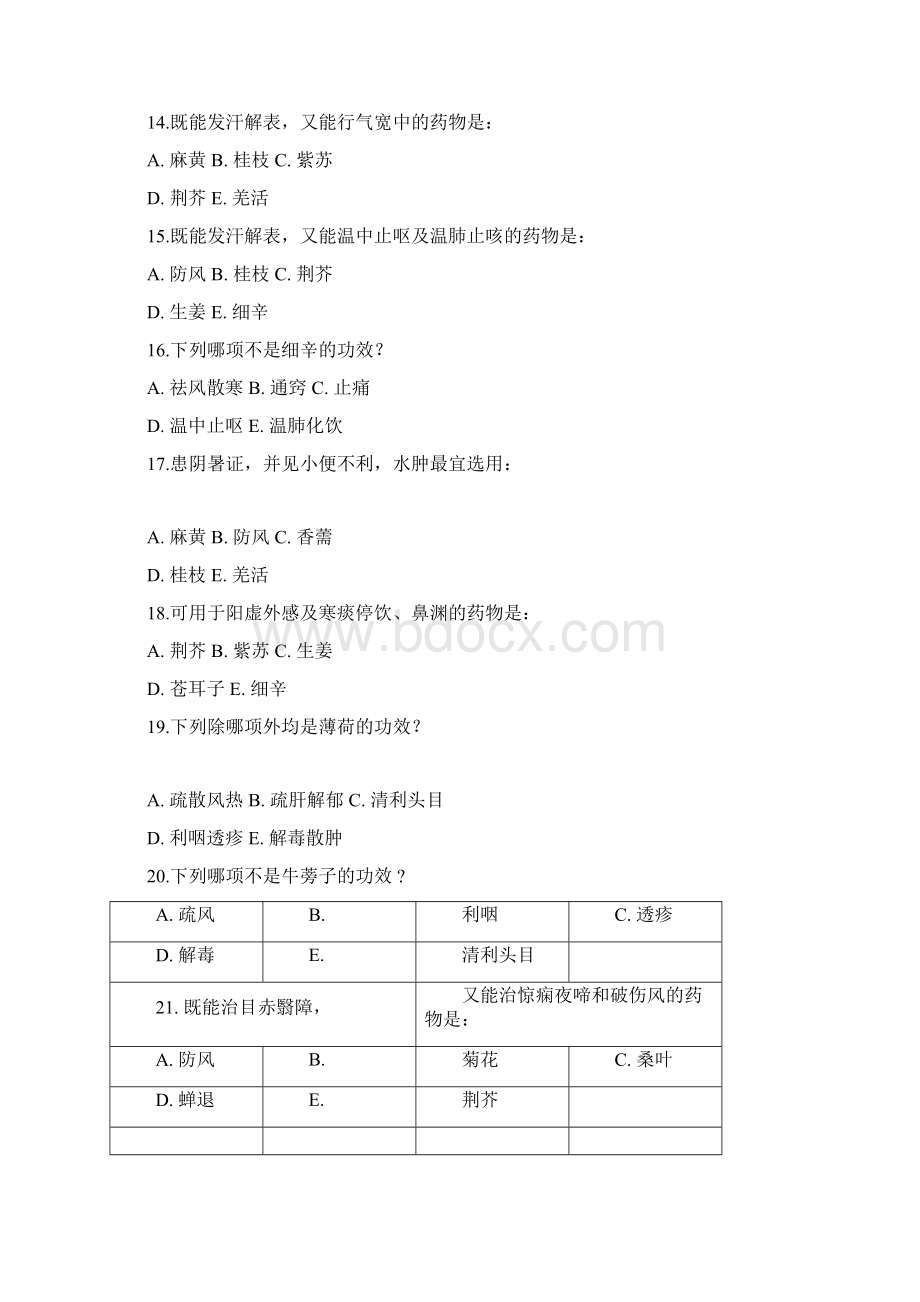 广州中医药大学考研初试中药学题库Word文档格式.docx_第3页