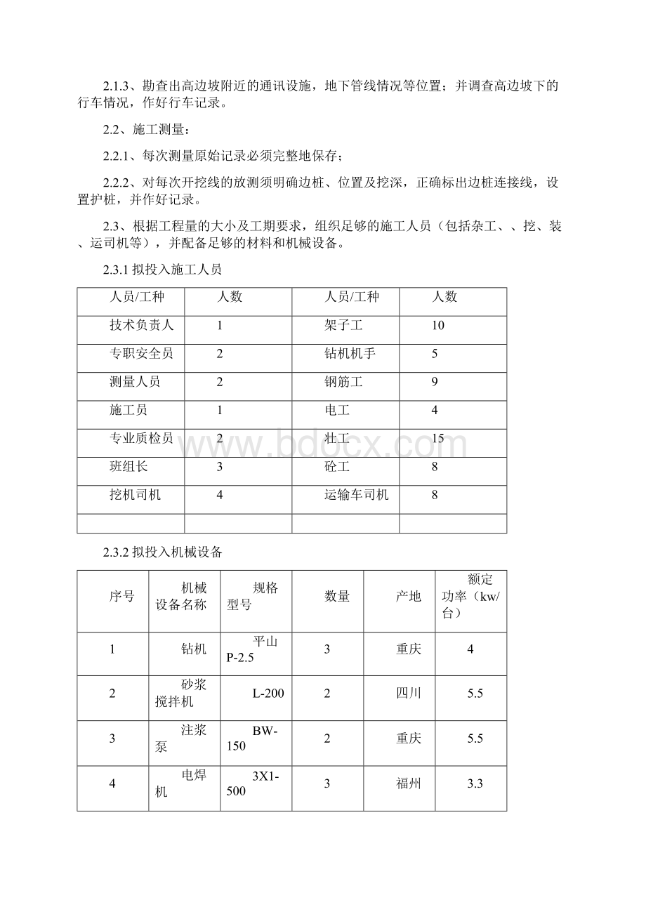 最新整理高边坡支护专项施工方案doc文档格式.docx_第2页