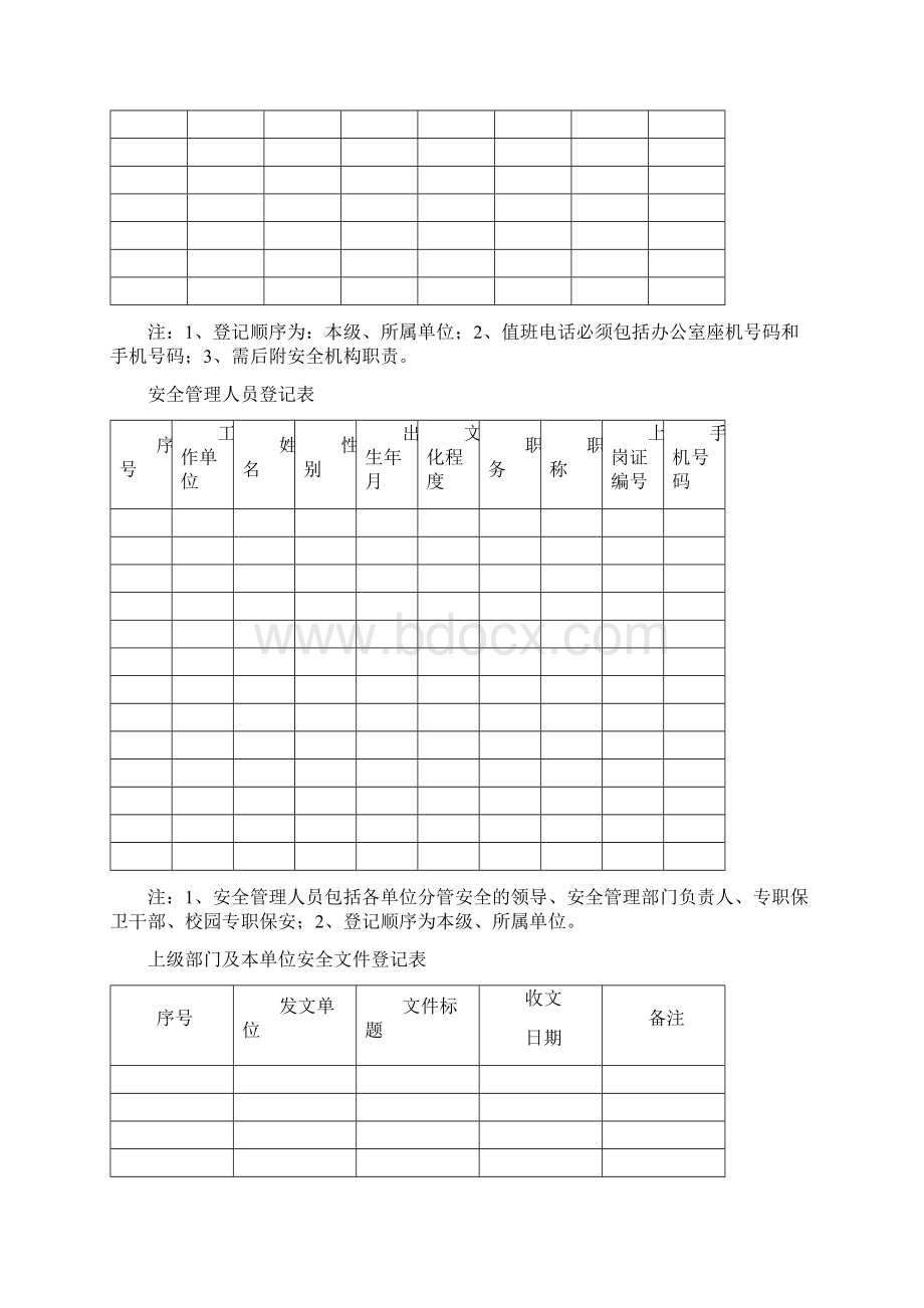 学校安全工作台账模板32张Word文件下载.docx_第2页